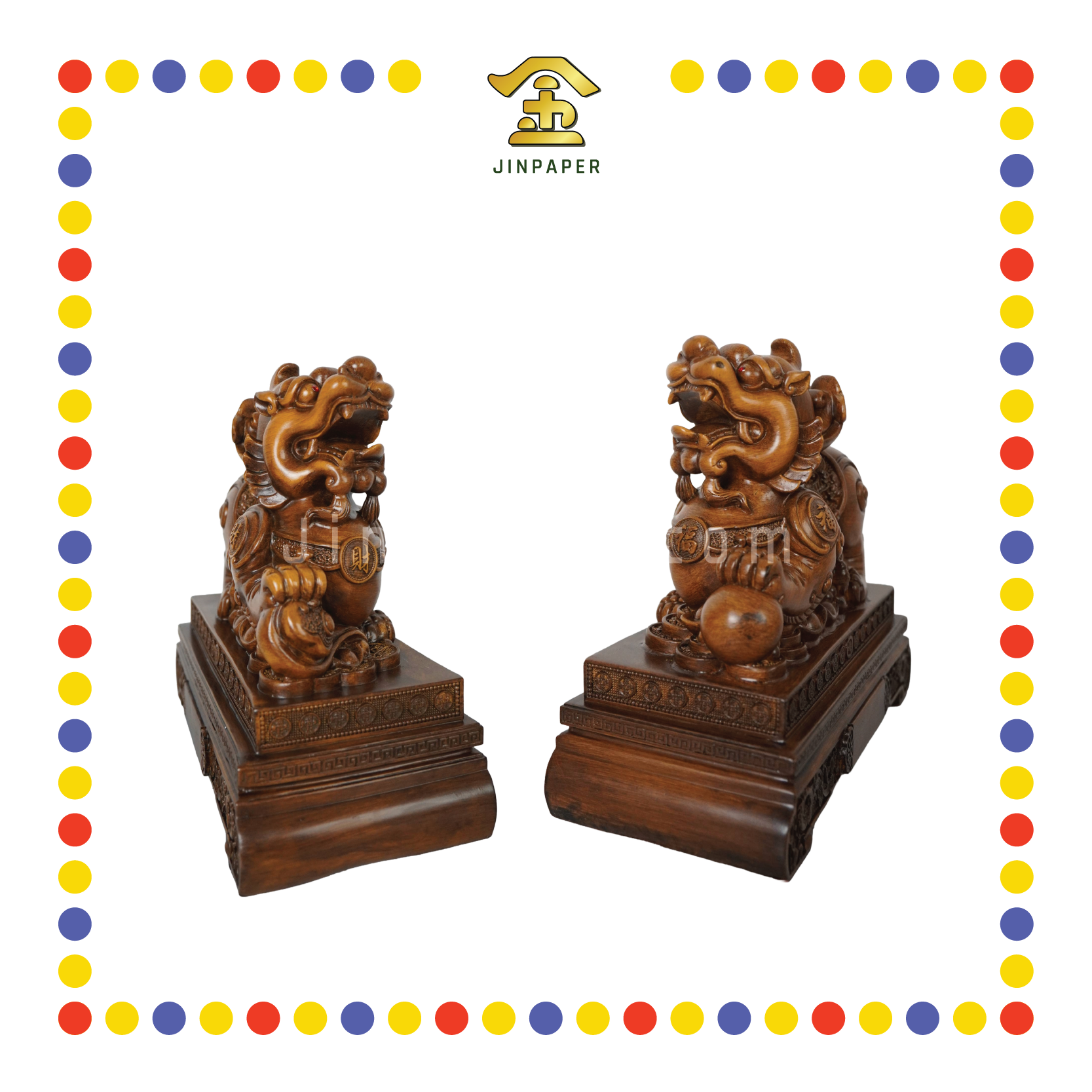 LUCKY GOODS 42# 小叶紫檀旺财守业/招财纳福貔貅