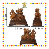 LUCKY GOODS 42# 小叶紫檀旺财守业/招财纳福貔貅