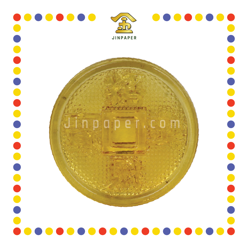 LUCKY GOODS 45mm 水晶玻璃铜钱