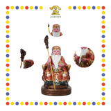 PRAYING  STATUE 4寸 金缕彩拐杖大伯公