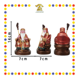 PRAYING  STATUE 4寸 金缕彩拐杖大伯公