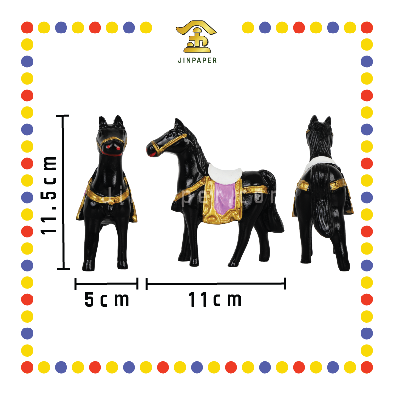 PRAYING STATUE 4寸 五色马(套)