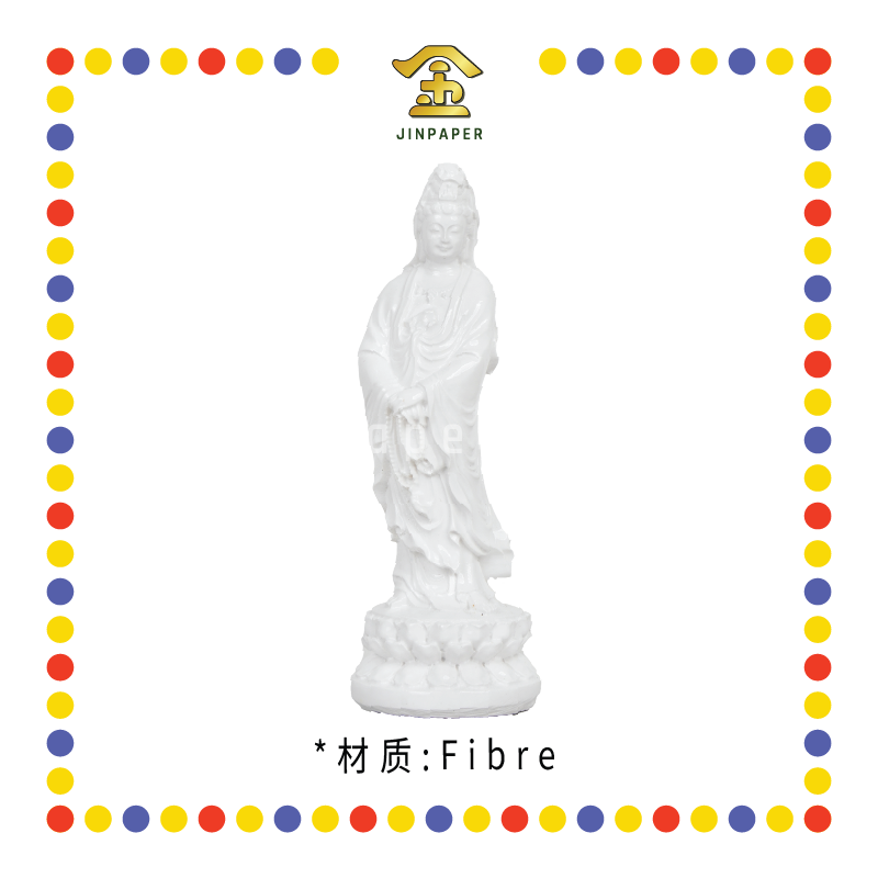 PRAYING STATUE 4寸 (小)站全白观音