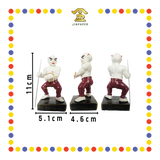 PRAYING STATUE 4寸 树脂七彩五鬼(套)