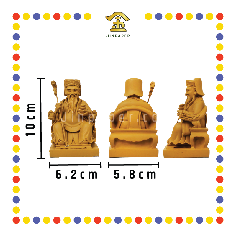 PRAYING STATUE 10cm 木色大伯公