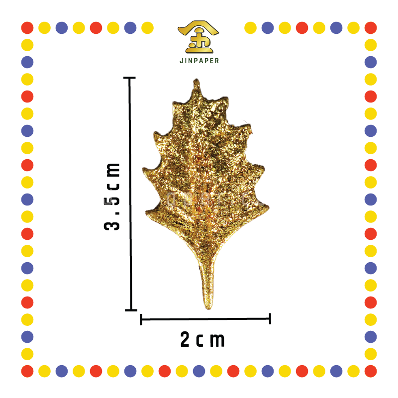 PRAYING GROCERIES 4寸 金色小扇子