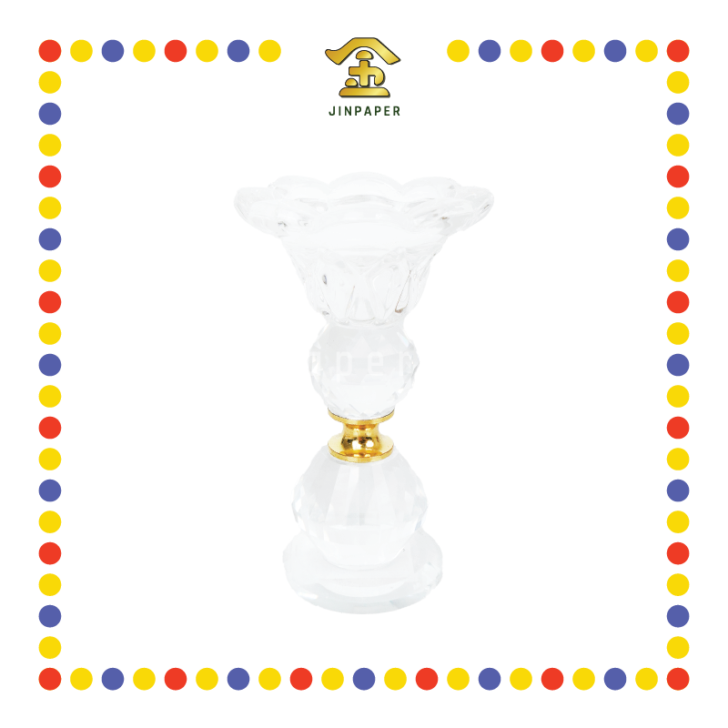 PRAYING CANDLESTICK 4号 水晶高脚烛台