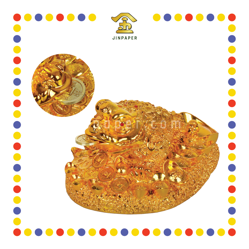 LUCKY GOODS 4寸 镀金蟾蜍