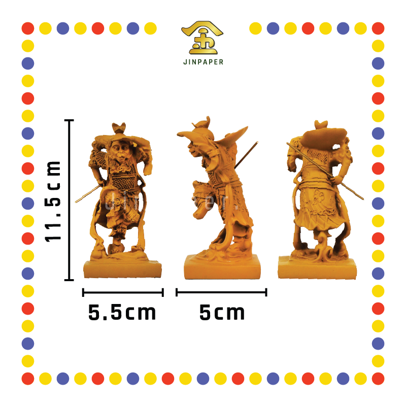 PRAYING STATUE 4寸 立木色大圣爷