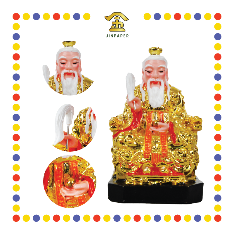 PRAYING STATUE 4寸 镀金太上老君