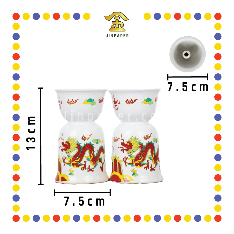 PRAYING CANDLESTICK 4号 金口龙烛台