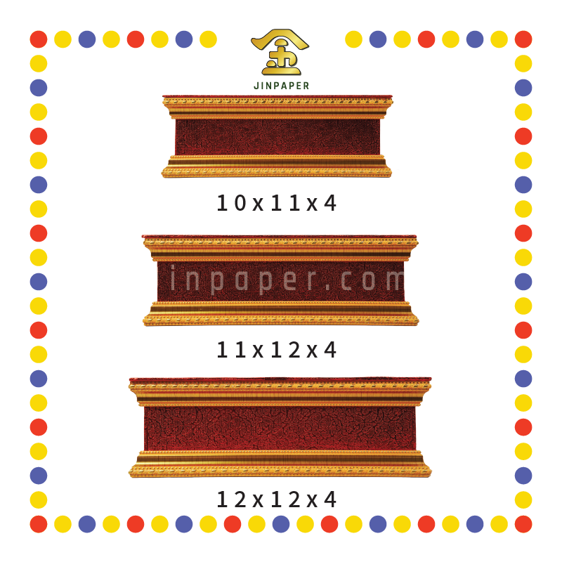 STATUE STAND 4"高 红皮神座(多种尺寸)