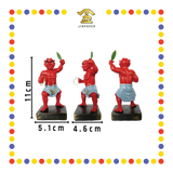 PRAYING STATUE 4寸 树脂七彩五鬼(套)