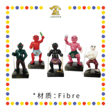 PRAYING STATUE 4寸 树脂七彩五鬼(套)