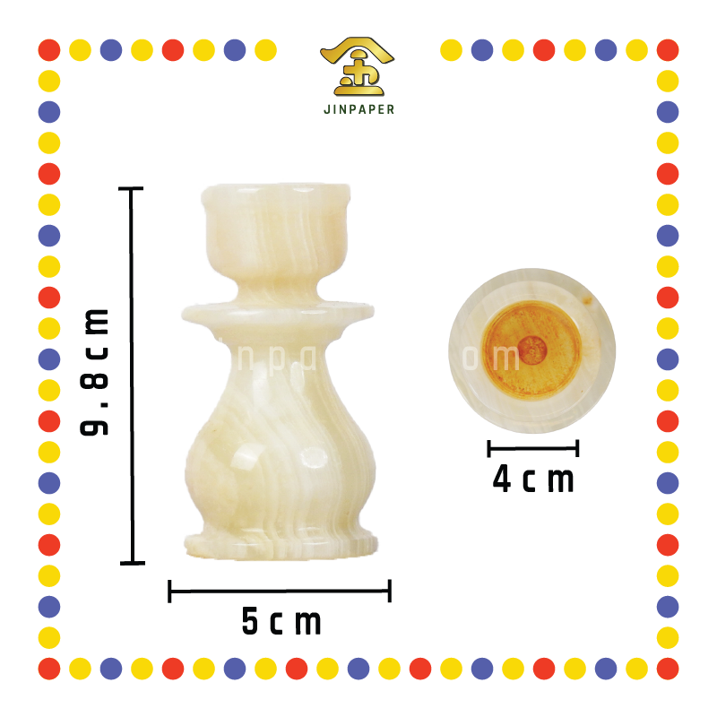 PRAYING CANDLETICK【4寸/5寸】玉烛台【小/中】