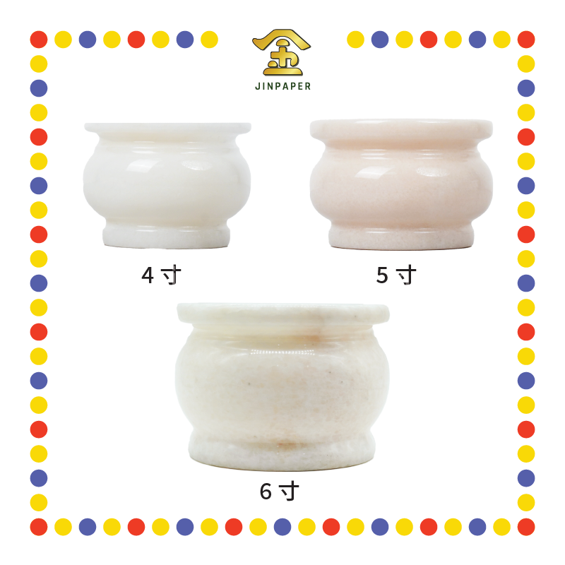 PRAYING CENSER【4寸/5寸/6寸】大理石炉 (香炉)