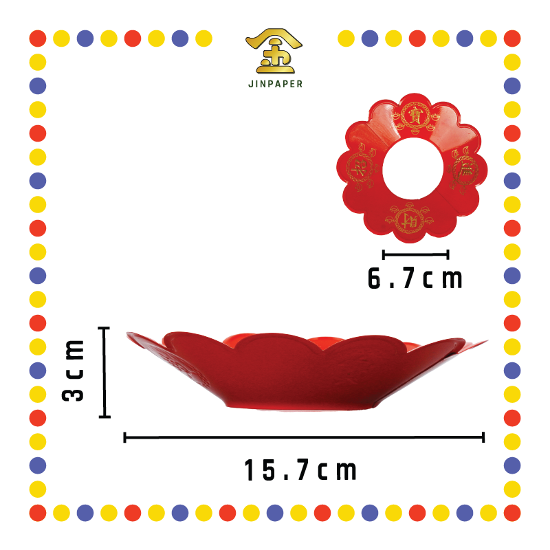 PRAYING CENSER【4寸/5寸/6寸/7寸/8寸】红色炉围 (香炉)