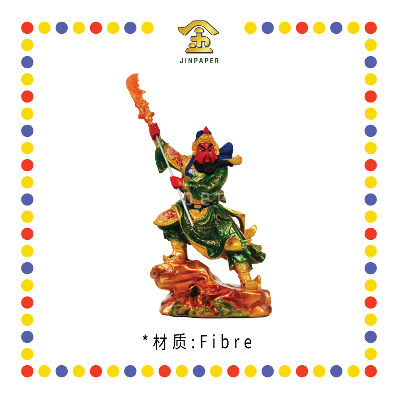 PRAYING STATUE 5寸 彩色站山关公(手举高)