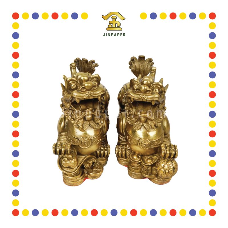 LUCKY GOODS 5寸 大铜貔貅(对)