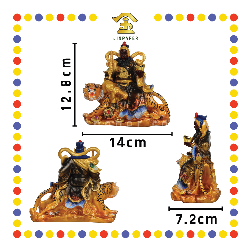 PRAYING STATUE 5寸 彩色武财神