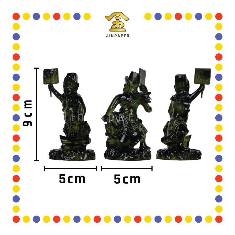 PRAYING STATUE 5寸 仿琉璃踏棺材大二伯爷(对)