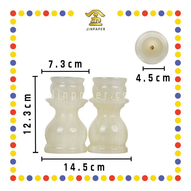 PRAYING CANDLESTICK 5寸 三用玉烛台(大)