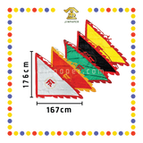 PRAYING FLAG 5尺 绣令旗【黄/红/青/黑/白】
