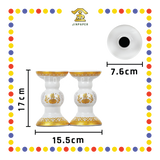 PRAYING CANDLESTICK【5寸/6寸】白佛字心经三用烛台