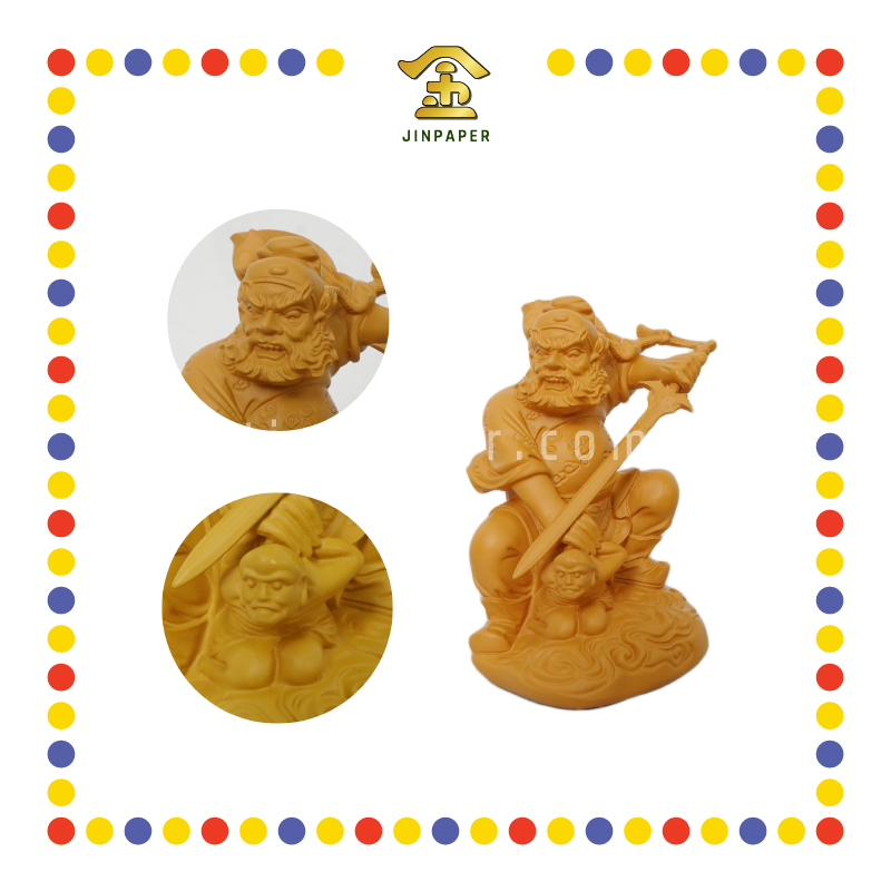 PRAYING STATUE 5寸 木色钟馗