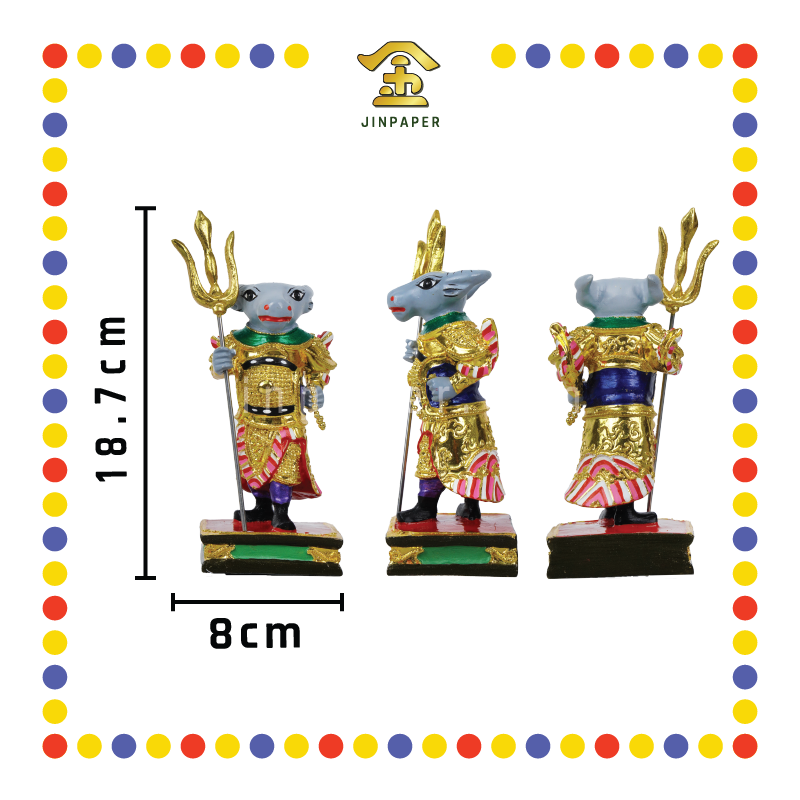 PRAYING STATUE 6寸 牛头马面(对)