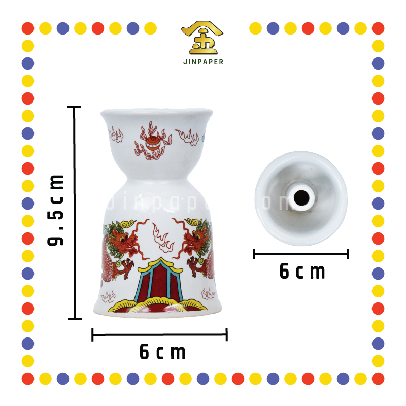 PRAYING CANDLESTICK【6号/5号】金口龙烛台