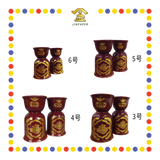 PRAYING CANDLESTICK【6号/5号/4号/3号】朱红烛台(描金, 宝钱)