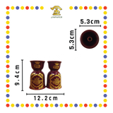 PRAYING CANDLESTICK【6号/5号/4号/3号】朱红烛台(描金, 宝钱)