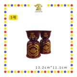 PRAYING CANDLESTICK【6号/5号/4号/3号】朱红烛台(描金, 宝钱)