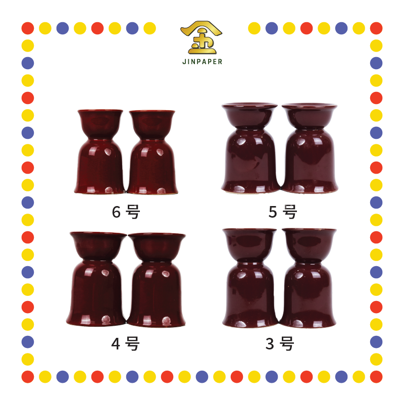 PRAYING CANDLESTICK【6号/5号/4号/3号】朱红烛台