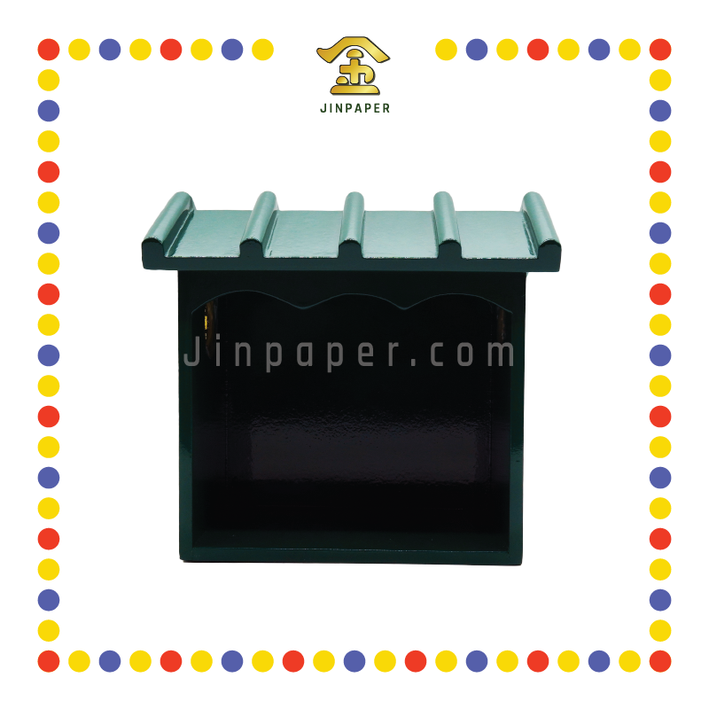 PRAYING HOUSE 大二伯爷屋青色 6x4x6