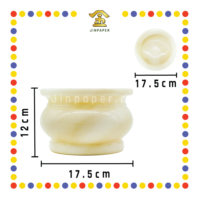 PRAYING CENSER【7寸/8寸/9寸】大理石炉 (香炉)