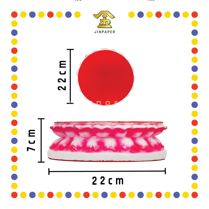 STATUE STAND 8½ 莲花座【红/金箔】