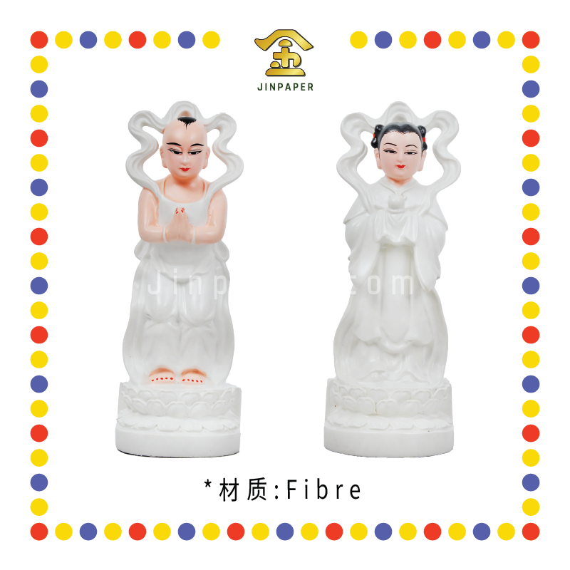 PRAYING STATUE 8寸 金童玉女(对)