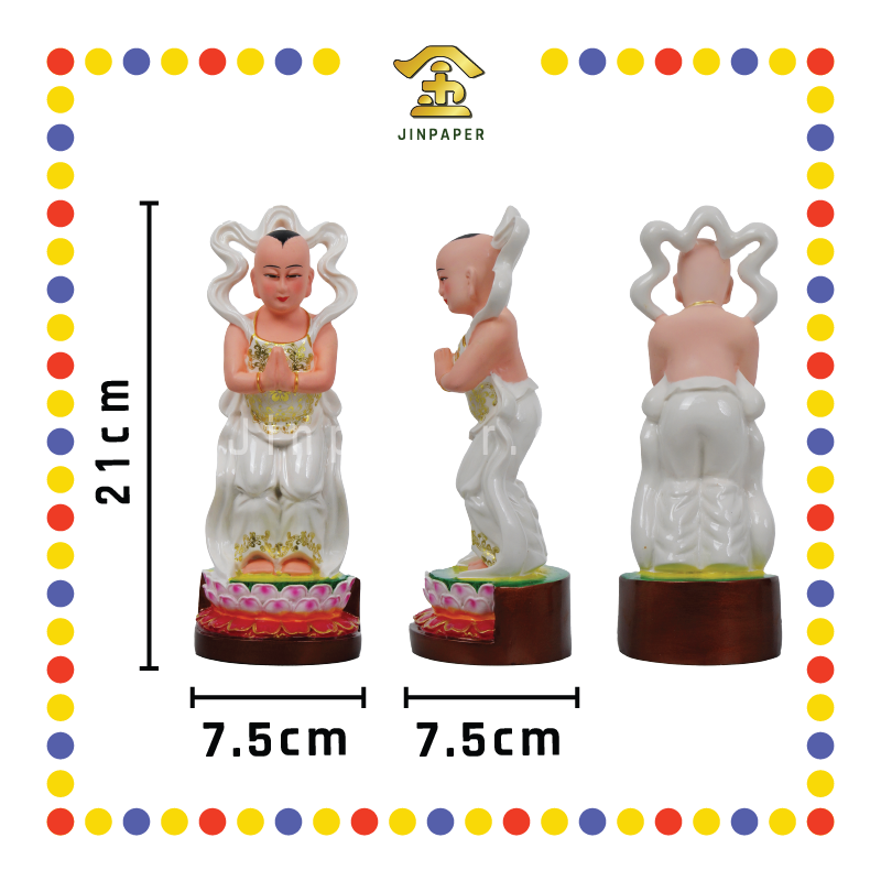 PRAYING STATUE 8寸 金童玉女(A)(对)