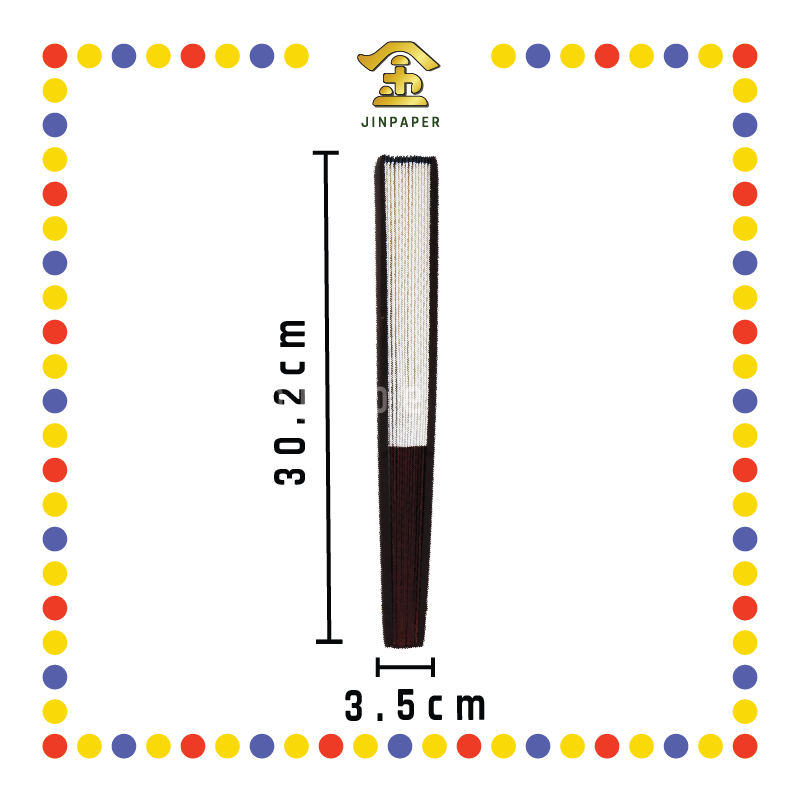 PRAYING GROCERIES 9寸 白绢扇