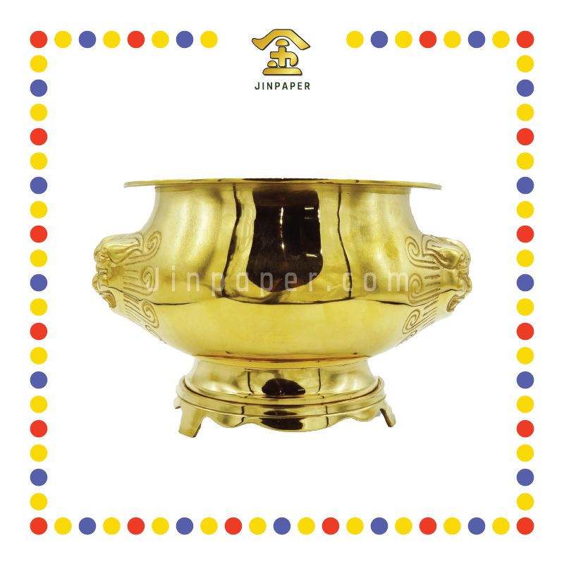 PRAYING CENSER 9寸 铜香炉