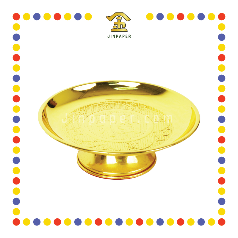 PRAYING PLATE 9寸 K金果子叠