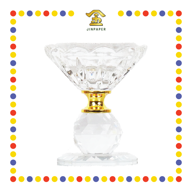 PRAYING CANDLETICK (A)H07910-1 水晶烛台