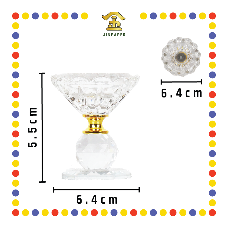 PRAYING CANDLETICK (A)H07910-1 水晶烛台