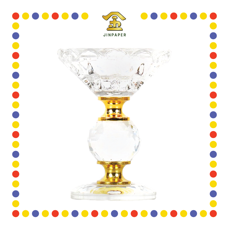 PRAYING CANDLETICK (D)H07910-2 水晶烛台