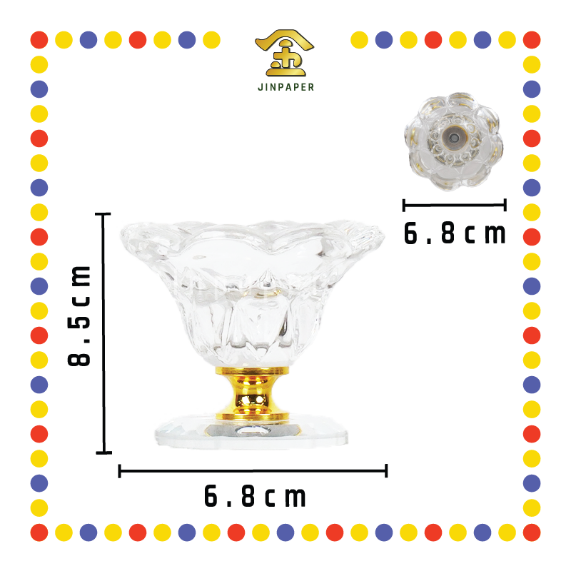 PRAYING CANDLETICK (B)H07910-6 水晶烛台