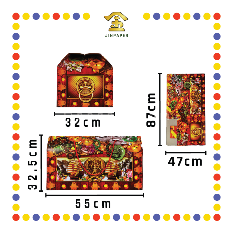 JOSS PAPER HA51A 金银珠宝帆船带子大衣箱