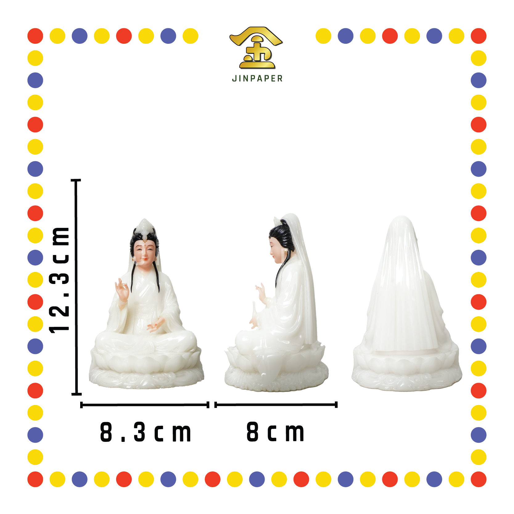 PRAYING STATUE 4寸 水石观音