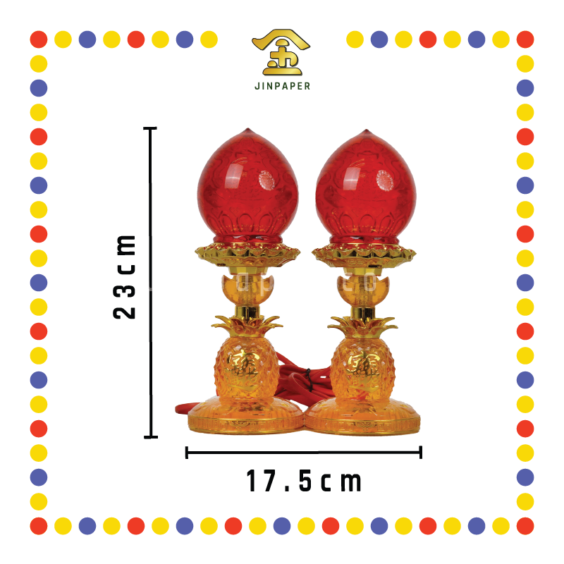 PRAYING LAMP【21.0cm/23.5cm/26.0cm】【08#/22#/23#】LED水晶旺来波灯(黄)